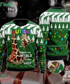 Autism Seeing The World From A Different Angle Ugly Christmas Sweater