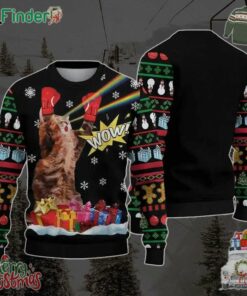 Cat Boxing Christmas Ugly Christmas Sweater