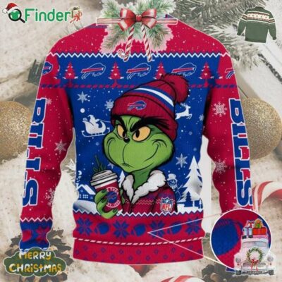 Buffalo Bills Nfl Grinch Stolen Christmas 2024 Grinchmas Christmas Ugly Sweater