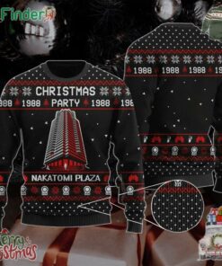 Die Hard Nakatomj Plaza Christmas Cute Noel Mc Christmas Pattern Ugly Christmas Sweater