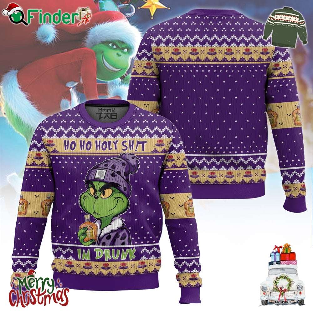Crown Royal Grinch Im Drunk Ugly Sweater Crown Royal Grinch Im Drunk Ugly Sweater