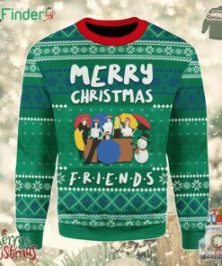Friends Merry Christmas Green Ugly Sweatshirt