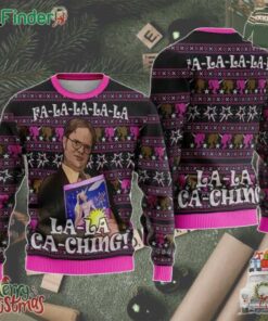 Dw Schrute Fa La La La La La La Ca Ching Ugly Christmas Sweater