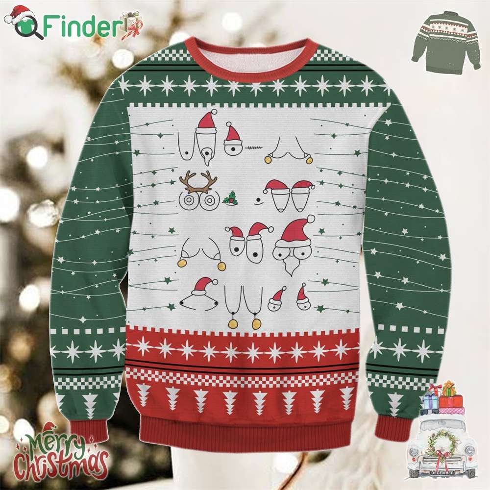 Funny Christmas Tities Ugly Sweater Funny Christmas Tities Ugly Sweater