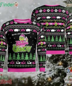 Grinch See Hoq I Wait For Christmas Very Not Demore Grinchy Ugly Sweater