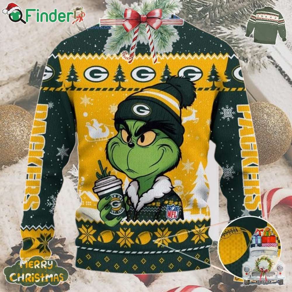 Green Bay Packers Grinch Stolen Christmas 2024 Grinchmas Ugly Sweater Green Bay Packers Grinch Stolen Christmas 2024 Grinchmas Ugly Sweater