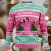 Flamingo I Am Dreaming Of A Wine Christmas Ugly Christmas Sweater