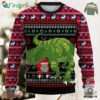Dinosaur Santa Ugly Christmas Sweater