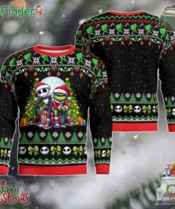 Grinch And Jack Skellington Ugly Christmas Sweater Merry Christmas