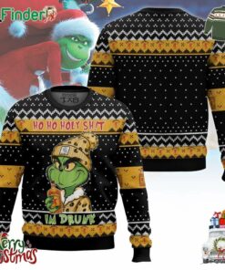 Fireball Grinch Im Drunk Ugly Sweater