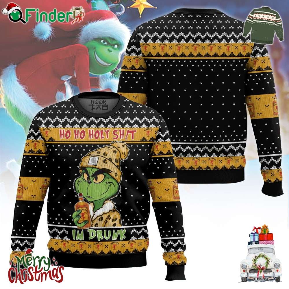 Fireball Grinch Im Drunk Ugly Sweater Fireball Grinch Im Drunk Ugly Sweater