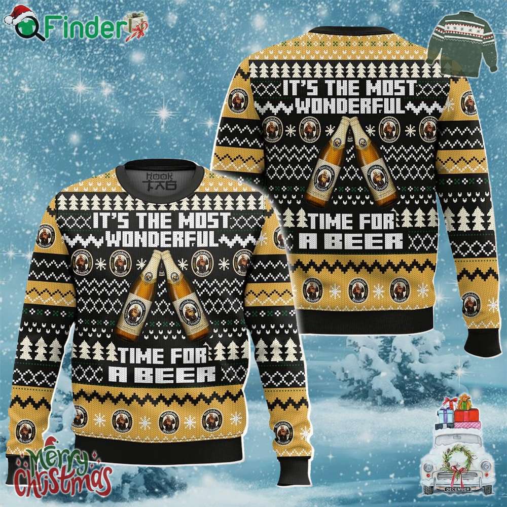 Franziskaner Its The Most Wonderful Time For A Beer Ugly Sweater Franziskaner Its The Most Wonderful Time For A Beer Ugly Sweater