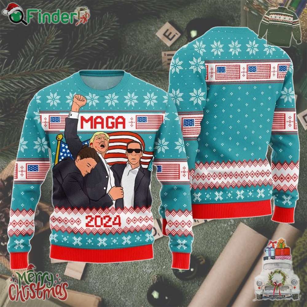 Donald Trump Maga 2024 Ugly Christmas Sweater Donald Trump Maga 2024 Ugly Christmas Sweater