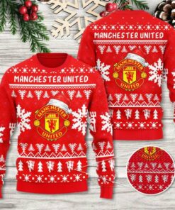 Manchester United Merry Christmas 3d Ugly Sweater