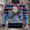 Hockey Santa Claus Best Pucking Christmas Ever Ugly Christmas Sweater