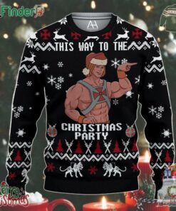 He-man This Way To The Christmas Party Ugly Christmas Sweater