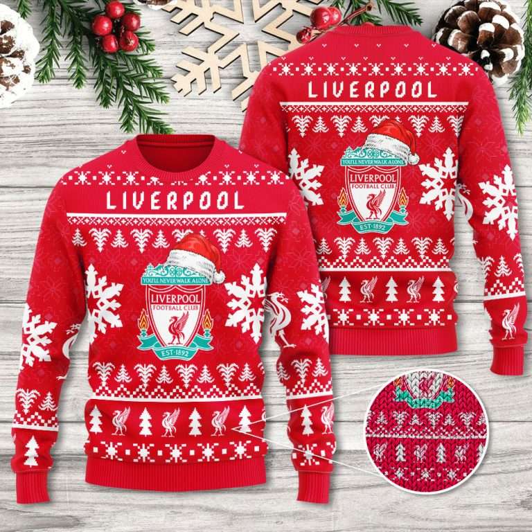 Liverpool Football Club Est 1892 3d Ugly Sweater Liverpool Football Club Est 1892 3d Ugly Sweater