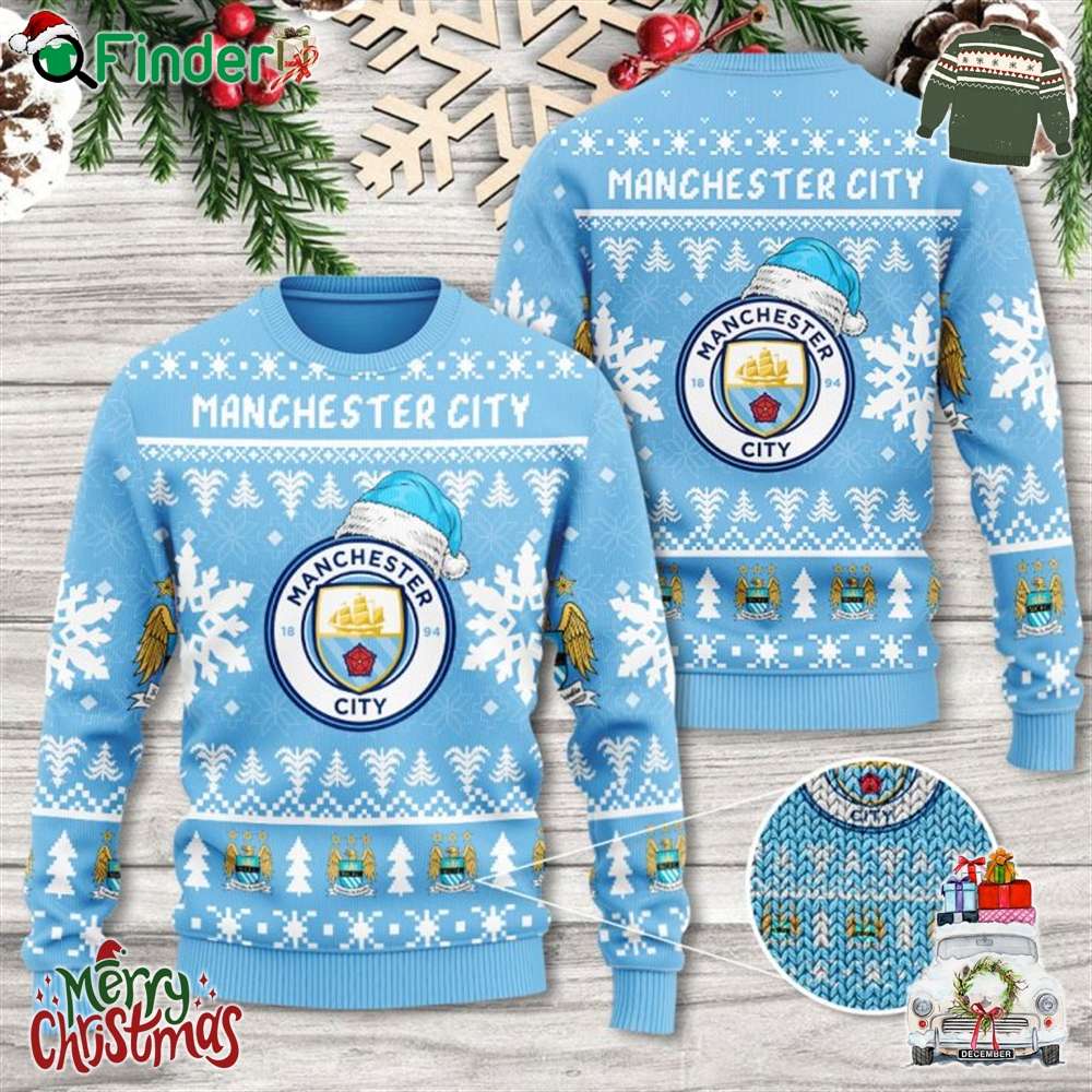 Manchester City 3d Ugly Sweater Merry Christmas Manchester City 3d Ugly Sweater Merry Christmas