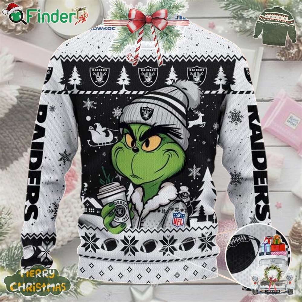 Nfl Las Vegas Raiders Grinch Stolen Christmas 2024 Grinchmas Christmas Ugly Sweater Nfl Las Vegas Raiders Grinch Stolen Christmas 2024 Grinchmas Christmas Ugly Sweater
