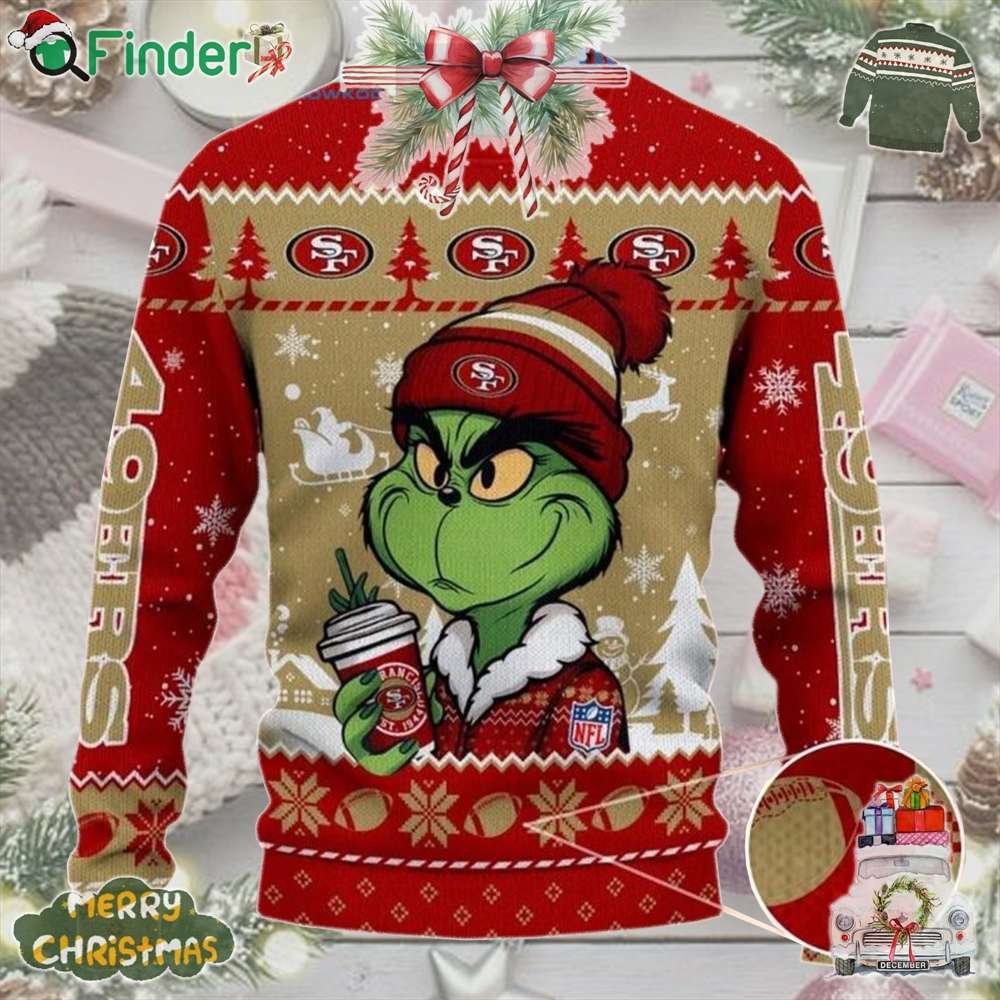 San Francisco 49ers Grinch Stolen Christmas 2024 Grinchmas Christmas Ugly Sweater San Francisco 49ers Grinch Stolen Christmas 2024 Grinchmas Christmas Ugly Sweater