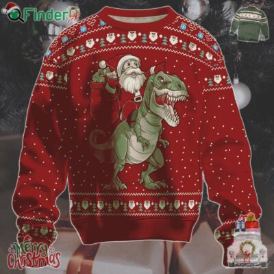 Santassic Park Ugly Christmas Sweater