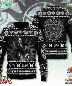 Supernatural Mini Guide To Saving People And Hunting Things Ugly Sweater