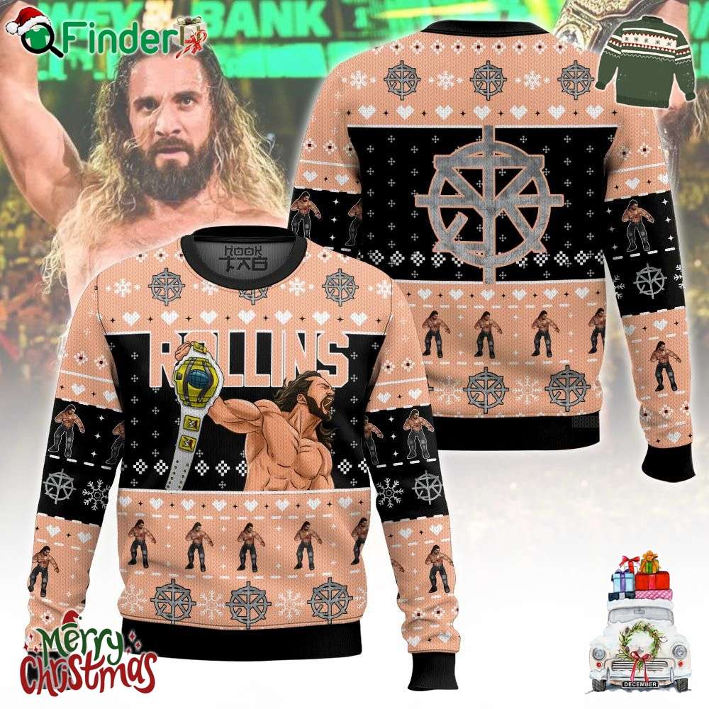 Seth Rollins Xmas Holiday Ugly Sweater Seth Rollins Xmas Holiday Ugly Sweater