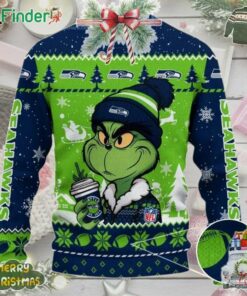 Seattle Seahawks Grinch Stolen Christmas 2024 Grinchmas Ugly Sweater