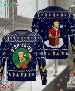 The Simpsons Doh Ho Ho Ugly Christmas Sweater