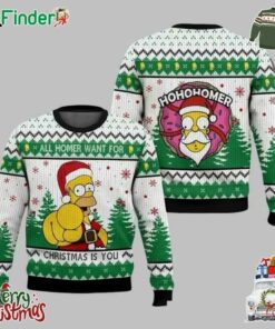 Simpson All Homer Hohohohomer Christmas Is You Ugly Christmas Sweater