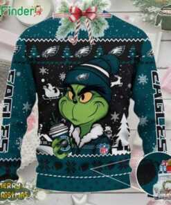 Philadelphia Eagles Grinch Stolen Christmas 2024 Grinchmas Ugly Sweater