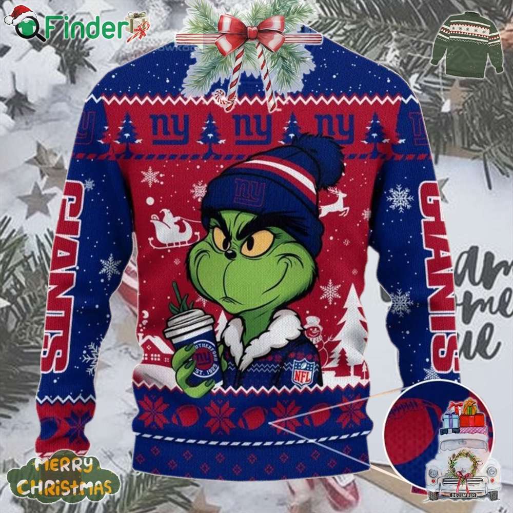 New York Giants Grinch Stolen Christmas 2024 Grinchmas Ugly Sweater New York Giants Grinch Stolen Christmas 2024 Grinchmas Ugly Sweater