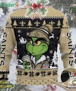 New Orleans Saints Grinch Stolen Christmas 2024 Grinchmas Ugly Sweater