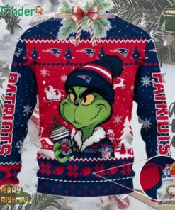 New England Patriots Grinch Stolen Christmas 2024 Grinchmas Ugly Sweater