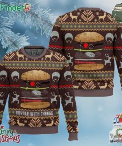 Pulp Fiction Royale With Cheese Christmas Ugly Sweater Gift For Christmas