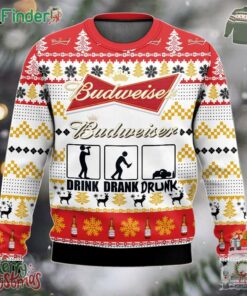 Budweiser Beer Drunk Ugly Christmas Sweater