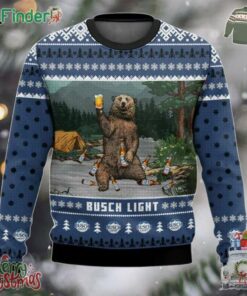 Busch Light Bear Ugly Christmas Sweater Gift Busch Light Lovers