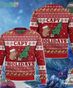 Capybara Capy Holidays Christmas Cute Ugly Sweater