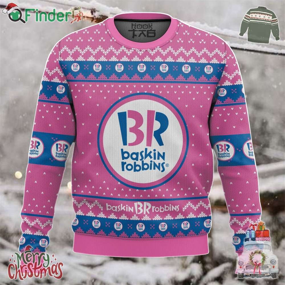 Baskin robbins Ice Cream Ugly Christmas Sweater Baskin-robbins Ice Cream Ugly Christmas Sweater