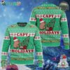 Capybara Capy Holidays Christmas Cute Ugly Sweater Green