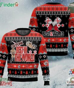 Cm Punk Wwe Best In The World Ugly Christmas Sweater