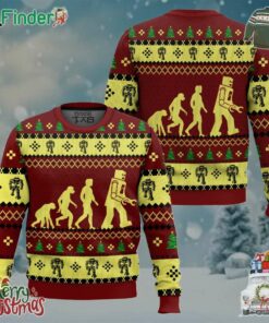Robot Evolution Sheldon Cooper The Big Bang Theory Merry Christmas Ugly Sweater