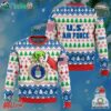 Grinch X Us Air Force Ugly Christmas Sweater Custom Name V2