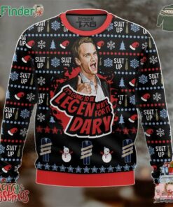 Its Going To Be Legen Wait For It Dary Barney Stinson How I Met Your Mother Christmas Ugly Sweater