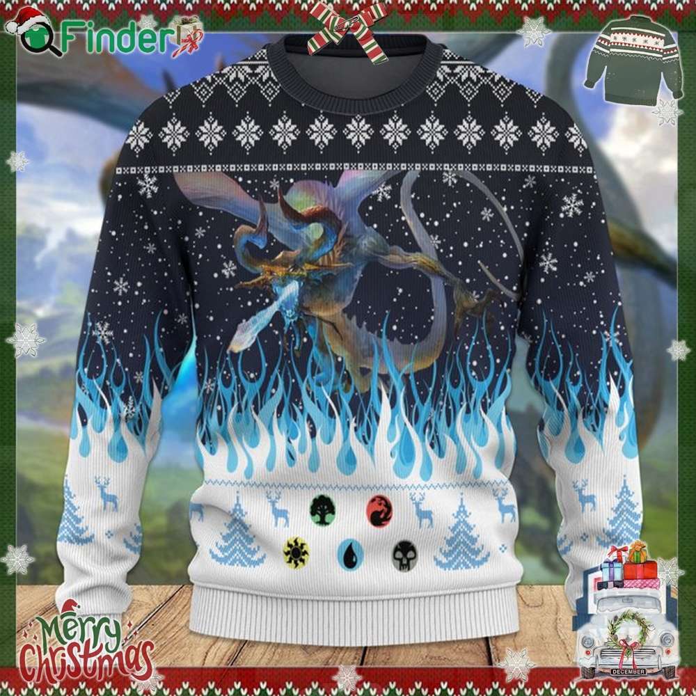 Game Mtg Magic The Gathering Nicol Bolas The Ravager Ugly Wool Sweater Game Mtg Magic The Gathering Nicol Bolas The Ravager Ugly Wool Sweater