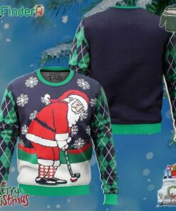 Golf Santa Claus Christmas Funny Ugly Christmas Sweater Party