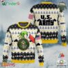 Grinch X Us Army Ugly Sweater Custom Name V2