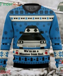 Blues Brothers Were On A Mission From God Ugly Sweater