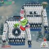 Grinch X Us Space Force Ugly Christmas Sweater Custom Name V1