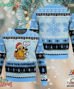 This Is Fine Meme Snow Snow Everywhere Funny Christmas Ugly Sweater Gift For Christmas